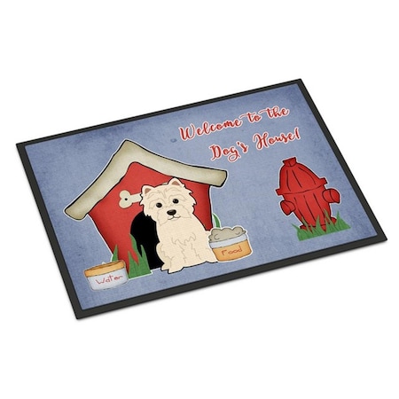 Carolines Treasures Dog House Collection Westie Indoor or Outdoor Mat, 18 x 0.25 x 27 in. CA65485